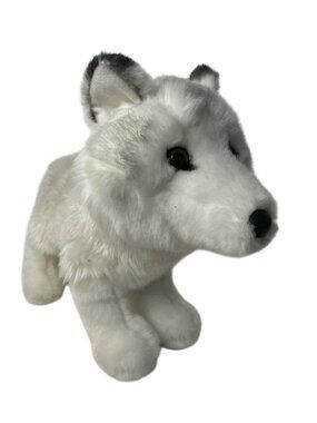 Douglas White Arctic Wolf Plush Stuffed Animal 12" Realistic Soft Toy Classroom